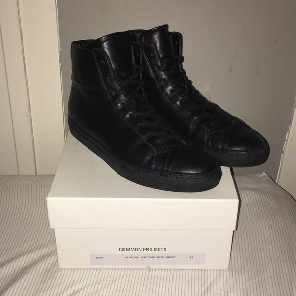 Common Projects Original Achilles High Black 41 - Picture 1 of 4